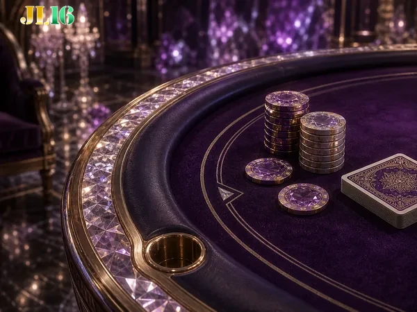 JL16 homepage visual featuring live casino tables